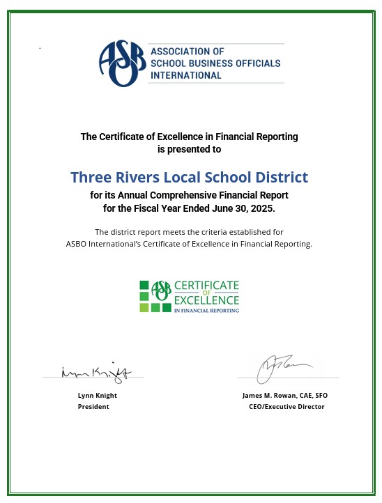 Certificate of Excellence